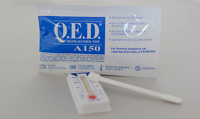 Q.E.D. A150 DOT Saliva Alcohol Screening Device (10/box)