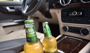 beer in the car