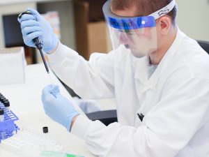 Man working in the lab