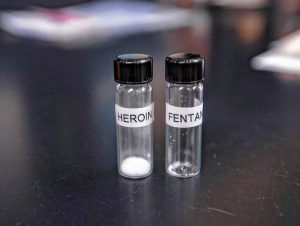 tubes of heroin and fentanyl