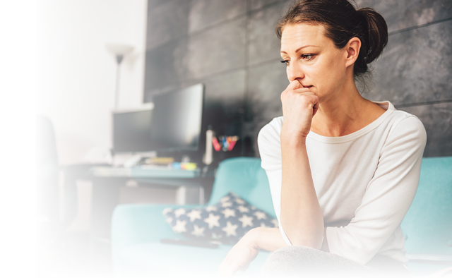 woman thinking opioids