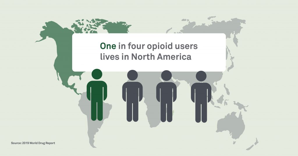 Opioid users in North America